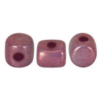 Les perles par Puca® Minos beads Opaque mix amethyst/gold ceramic look 03000/15726